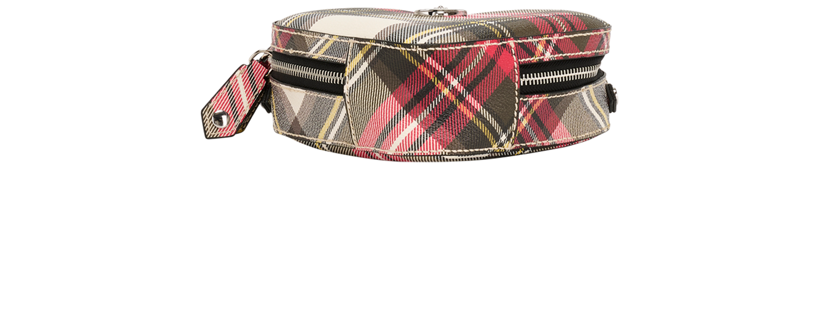 Derby Heart, &pound;250, Handbags, Cream/Red, Canvas, Top view